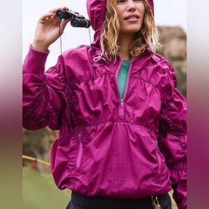 Free People FP Movement Happy Camper Pullover Small New Waterproof Hiking